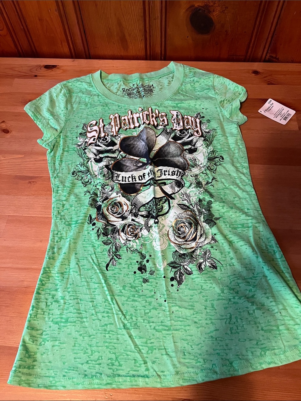 Mint Green St. Patrick's Day Graphic Tee - Luck of the Irish